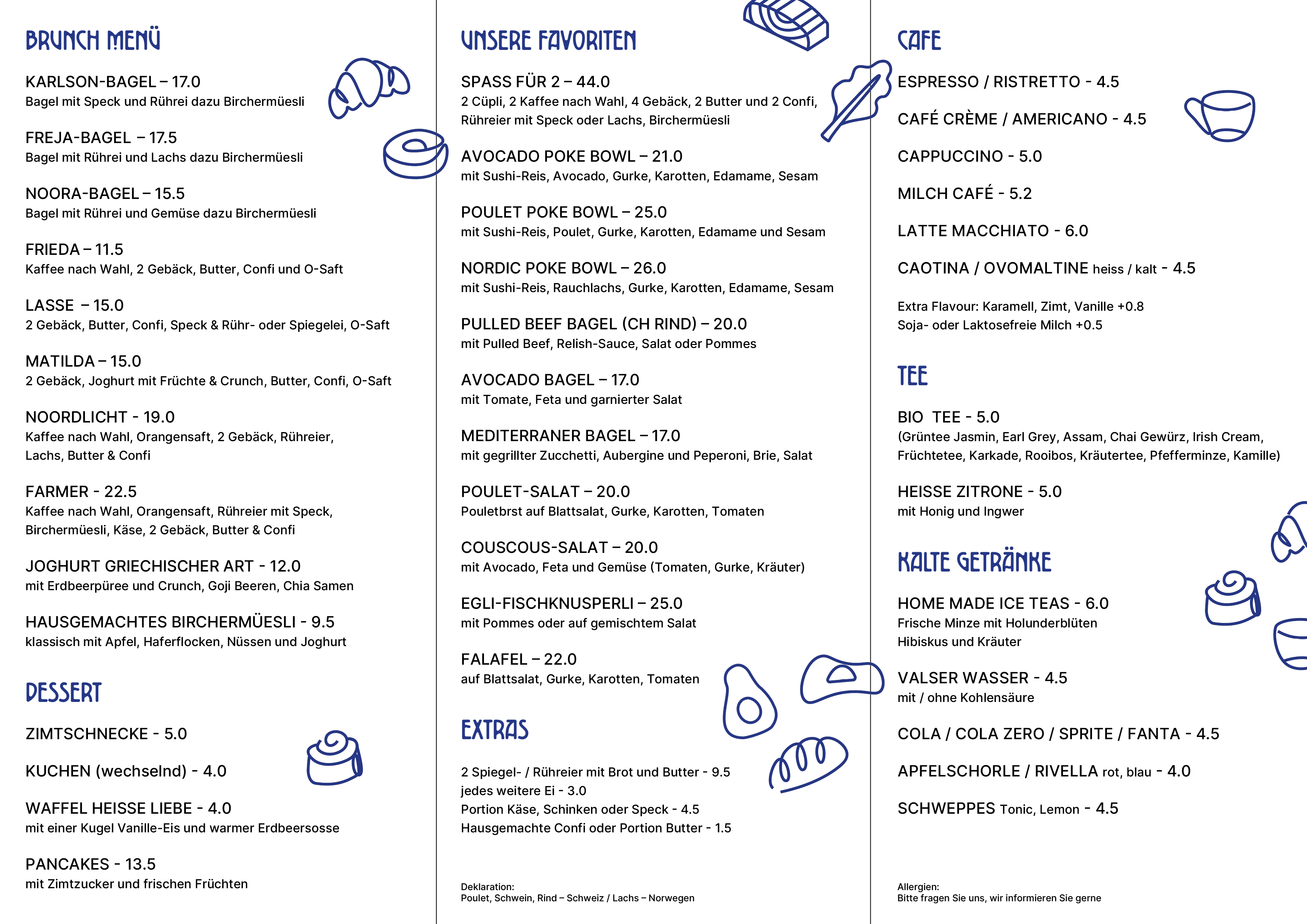 Menu Card Back